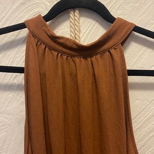 Reitmans brown halter midi dress